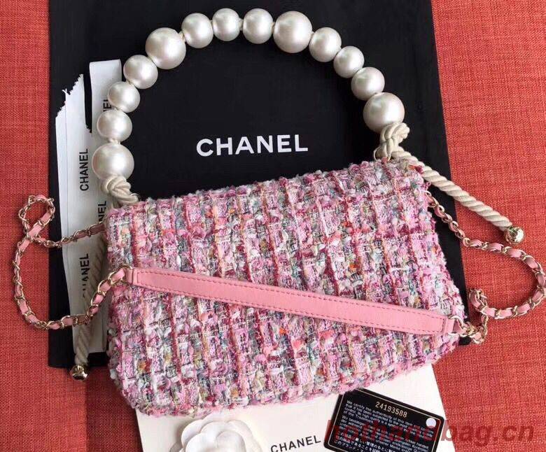 Chanel Original Pearl Shoulder Strap Bag A1112 Pink Chanel Original Pearl Shoulder Strap Bag A1112 Pink