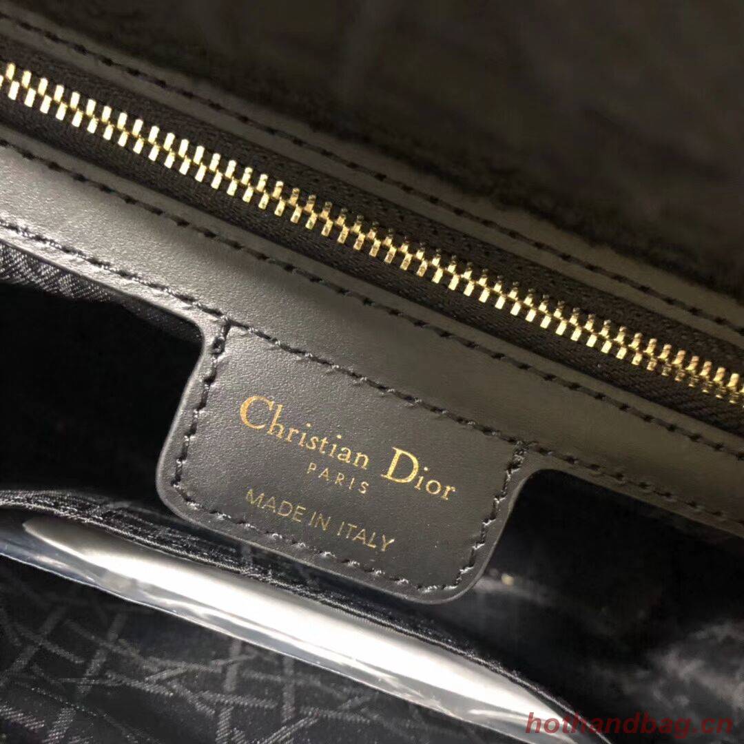 LADY DIOR TOTE BAG IN EMBROIDERED CANVAS C4532 black LADY DIOR TOTE BAG IN EMBROIDERED CANVAS C4532 black