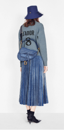 Dior SADDLE DENIM CANVAS BAG M928 blue Dior SADDLE DENIM CANVAS BAG M928 blue