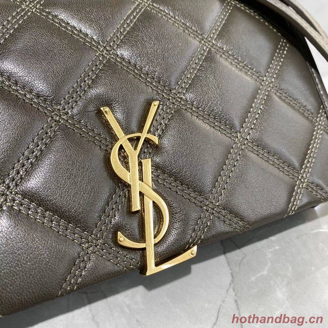 SAINT LAURENT leather shoulder bag Y585031 grey SAINT LAURENT leather shoulder bag Y585031 grey