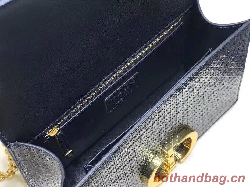 Dior 30 MONTAIGNE SMOOTH CALFSKIN FLAP BAG C9230 black Dior 30 MONTAIGNE SMOOTH CALFSKIN FLAP BAG C9230 black