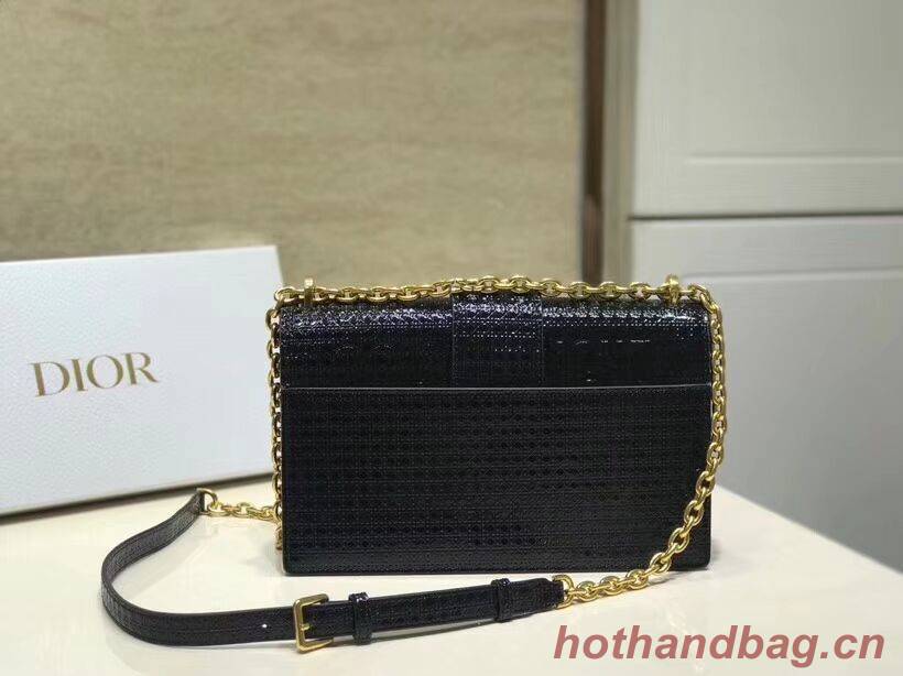 Dior 30 MONTAIGNE SMOOTH CALFSKIN FLAP BAG C9230 black Dior 30 MONTAIGNE SMOOTH CALFSKIN FLAP BAG C9230 black