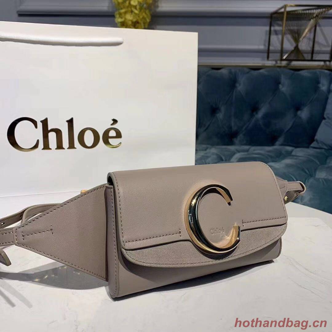 Chloe Original Leather Belt Bag 3S036 grey Chloe Original Leather Belt Bag 3S036 grey