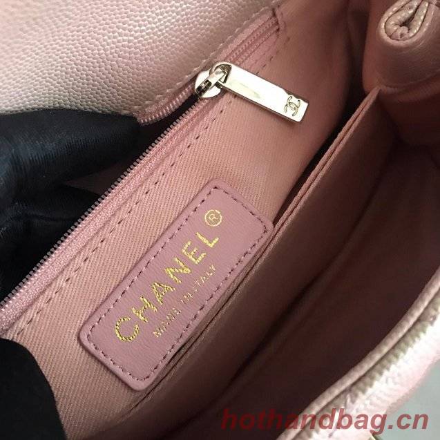 Chanel Small Flap Bag with Top Handle A92990 Light Pink Chanel Small Flap Bag with Top Handle A92990 Light Pink
