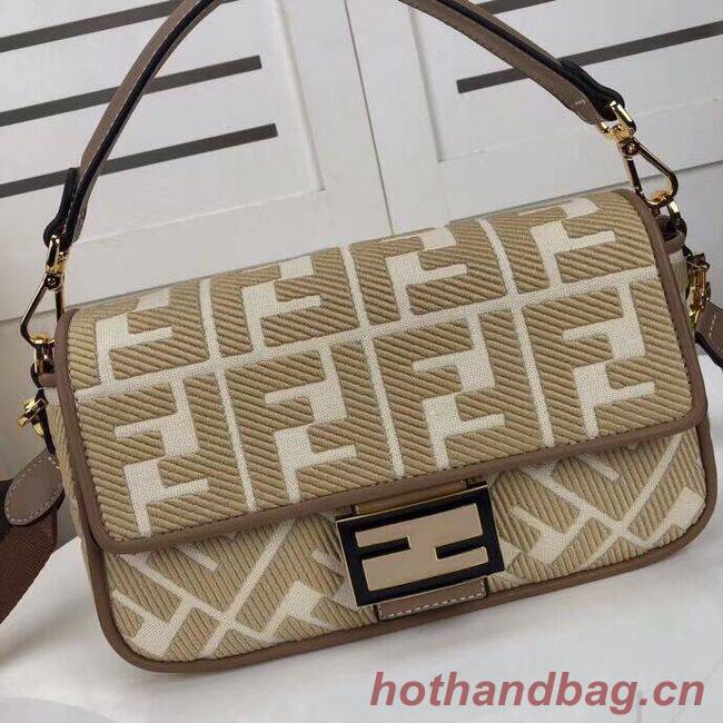 FENDI fabric bag F0386 Beige FENDI fabric bag F0386 Beige