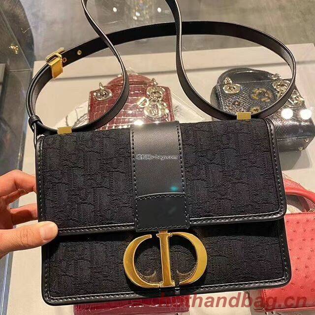 Dior 30 MONTAIGNE CANVAS BAG C9203 black Dior 30 MONTAIGNE CANVAS BAG C9203 black