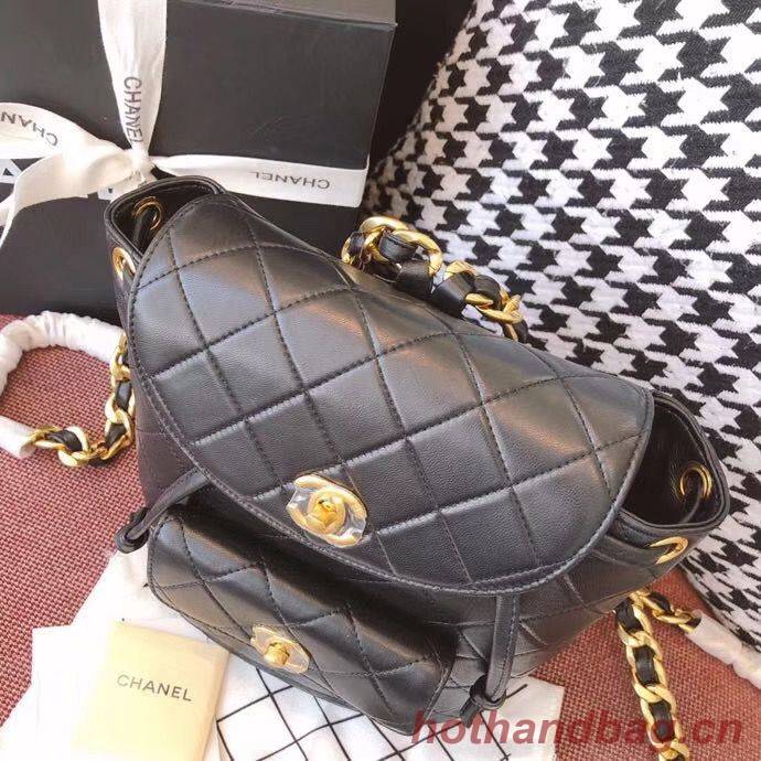 Chanel Original Sheepskin Backpack 56987 black Chanel Original Sheepskin Backpack 56987 black