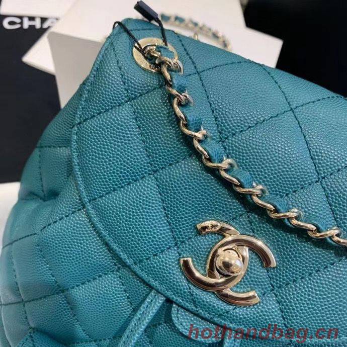 Chanel backpack Grained Calfskin & Gold-Tone Metal AS1371 Green Chanel backpack Grained Calfskin & Gold-Tone Metal AS1371 Green