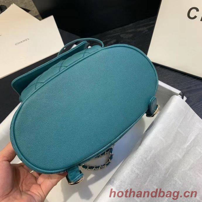 Chanel backpack Grained Calfskin & Gold-Tone Metal AS1371 Green Chanel backpack Grained Calfskin & Gold-Tone Metal AS1371 Green