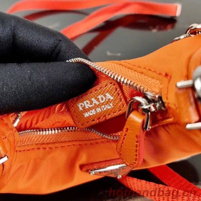 Prada Re-Edition nylon mini shoulder bag 1TT122 orange Prada Re-Edition nylon mini shoulder bag 1TT122 orange