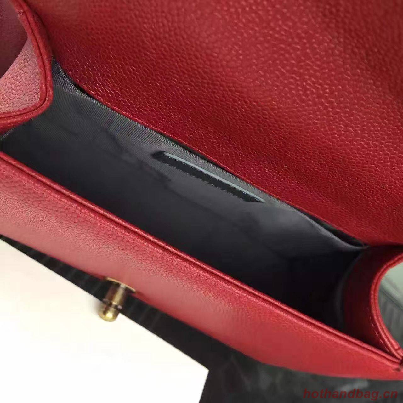 Chanel Le Boy Flap Shoulder Bag Original Cavier Leather A67085 Red Gold Buckle Chanel Le Boy Flap Shoulder Bag Original Cavier Leather A67085 Red Gold Buckle