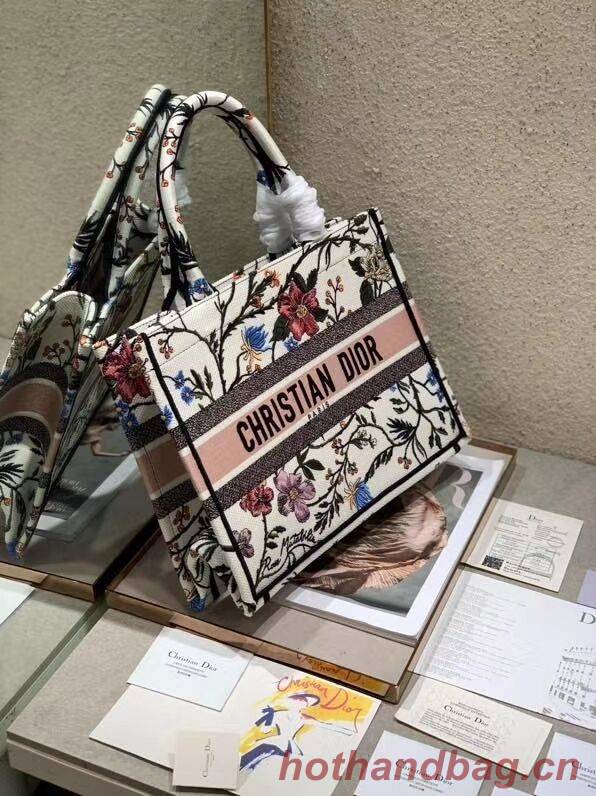 DIOR BOOK TOTE EMBROIDERED CANVAS BAG C1286-10 DIOR BOOK TOTE EMBROIDERED CANVAS BAG C1286-10