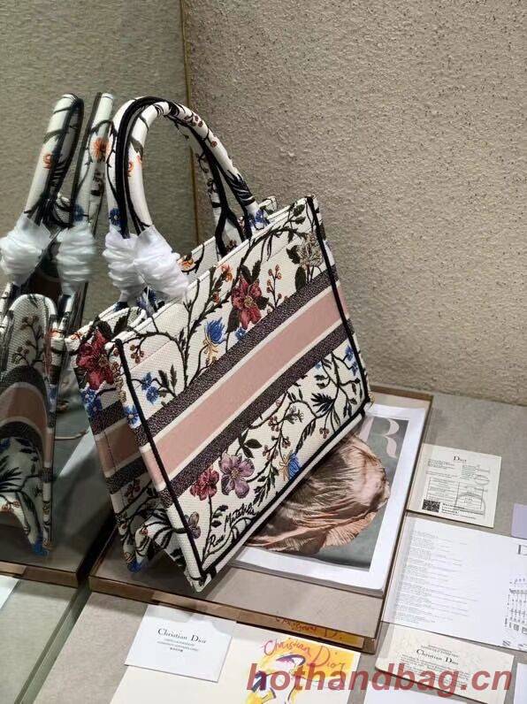 DIOR BOOK TOTE EMBROIDERED CANVAS BAG C1286-10 DIOR BOOK TOTE EMBROIDERED CANVAS BAG C1286-10