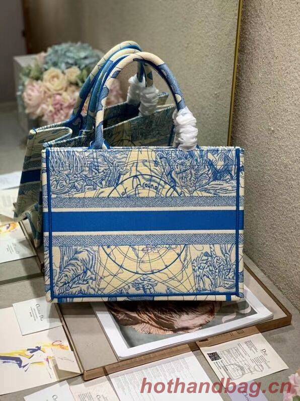 DIOR BOOK TOTE EMBROIDERED CANVAS BAG C1286-9 DIOR BOOK TOTE EMBROIDERED CANVAS BAG C1286-9