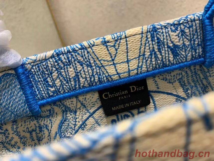 DIOR BOOK TOTE EMBROIDERED CANVAS BAG C1286-9 DIOR BOOK TOTE EMBROIDERED CANVAS BAG C1286-9