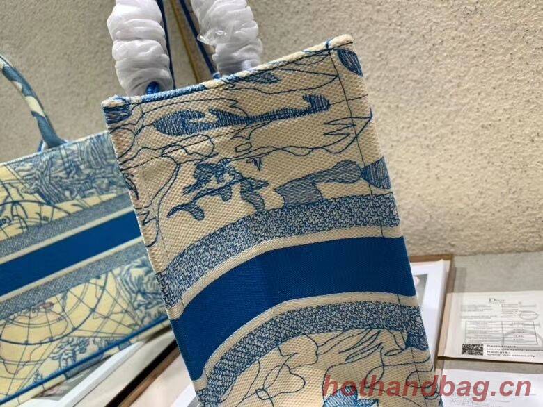 DIOR BOOK TOTE EMBROIDERED CANVAS BAG C1286-9 DIOR BOOK TOTE EMBROIDERED CANVAS BAG C1286-9