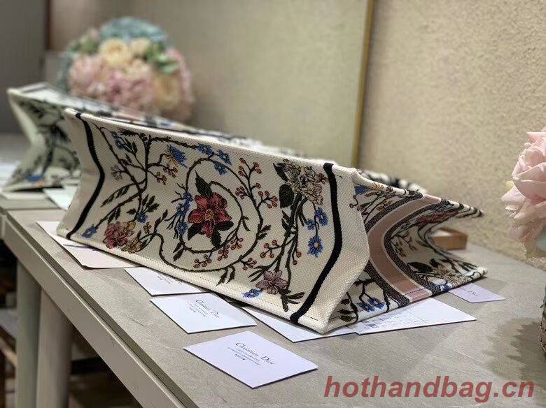 DIOR BOOK TOTE EMBROIDERED CANVAS BAG C1287-13 DIOR BOOK TOTE EMBROIDERED CANVAS BAG C1287-13