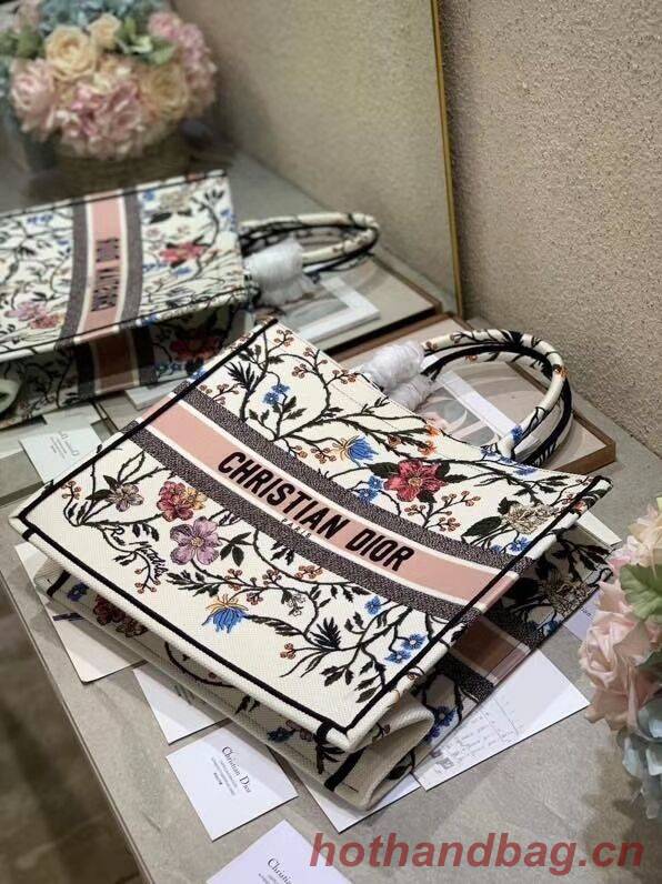 DIOR BOOK TOTE EMBROIDERED CANVAS BAG C1287-13 DIOR BOOK TOTE EMBROIDERED CANVAS BAG C1287-13