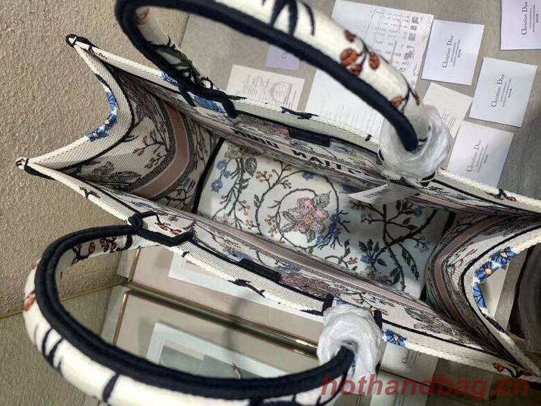 DIOR BOOK TOTE EMBROIDERED CANVAS BAG C1287-13 DIOR BOOK TOTE EMBROIDERED CANVAS BAG C1287-13