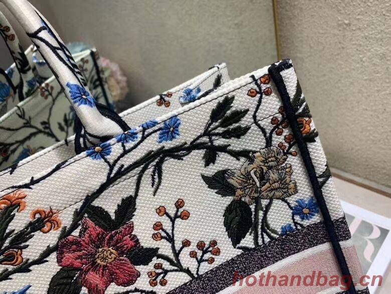 DIOR BOOK TOTE EMBROIDERED CANVAS BAG C1287-13 DIOR BOOK TOTE EMBROIDERED CANVAS BAG C1287-13