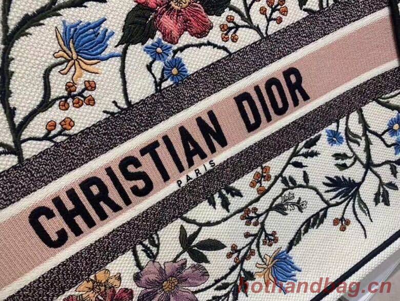 DIOR BOOK TOTE EMBROIDERED CANVAS BAG C1287-13 DIOR BOOK TOTE EMBROIDERED CANVAS BAG C1287-13