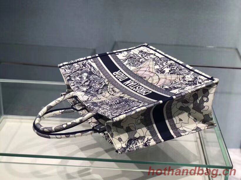 DIOR BOOK TOTE EMBROIDERED CANVAS BAG C1286-16 DIOR BOOK TOTE EMBROIDERED CANVAS BAG C1286-16