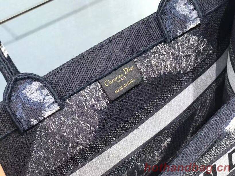 DIOR BOOK TOTE EMBROIDERED CANVAS BAG C1287-17 DIOR BOOK TOTE EMBROIDERED CANVAS BAG C1287-17