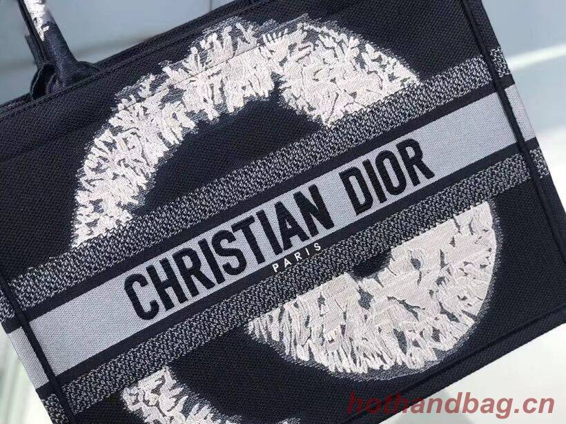 DIOR BOOK TOTE EMBROIDERED CANVAS BAG C1287-17 DIOR BOOK TOTE EMBROIDERED CANVAS BAG C1287-17
