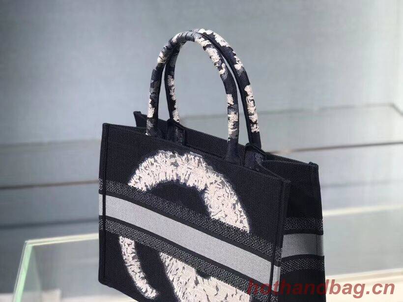 DIOR BOOK TOTE EMBROIDERED CANVAS BAG C1287-17 DIOR BOOK TOTE EMBROIDERED CANVAS BAG C1287-17