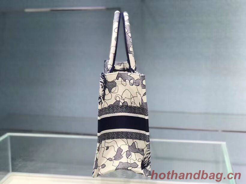 DIOR BOOK TOTE EMBROIDERED CANVAS BAG C1287-18 DIOR BOOK TOTE EMBROIDERED CANVAS BAG C1287-18