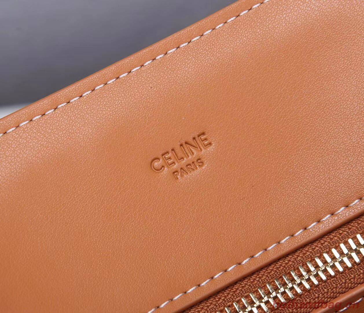 Celine TEEN TRIOMPHE BAG IN TRIOMPHE CANVAS AND CALFSKIN CL90402 white Celine TEEN TRIOMPHE BAG IN TRIOMPHE CANVAS AND CALFSKIN CL90402 white