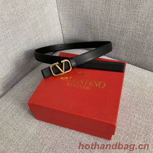 Valentino Leather Belt wide 2.0CM 3599 black