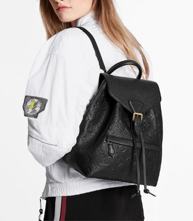 Louis vuitton original Montsouris Backpack M45205 black Louis vuitton original Montsouris Backpack M45205 black