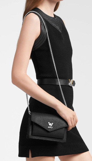 Louis Vuitton Original MYLOCKME Chain Bag M63471 black Louis Vuitton Original MYLOCKME Chain Bag M63471 black