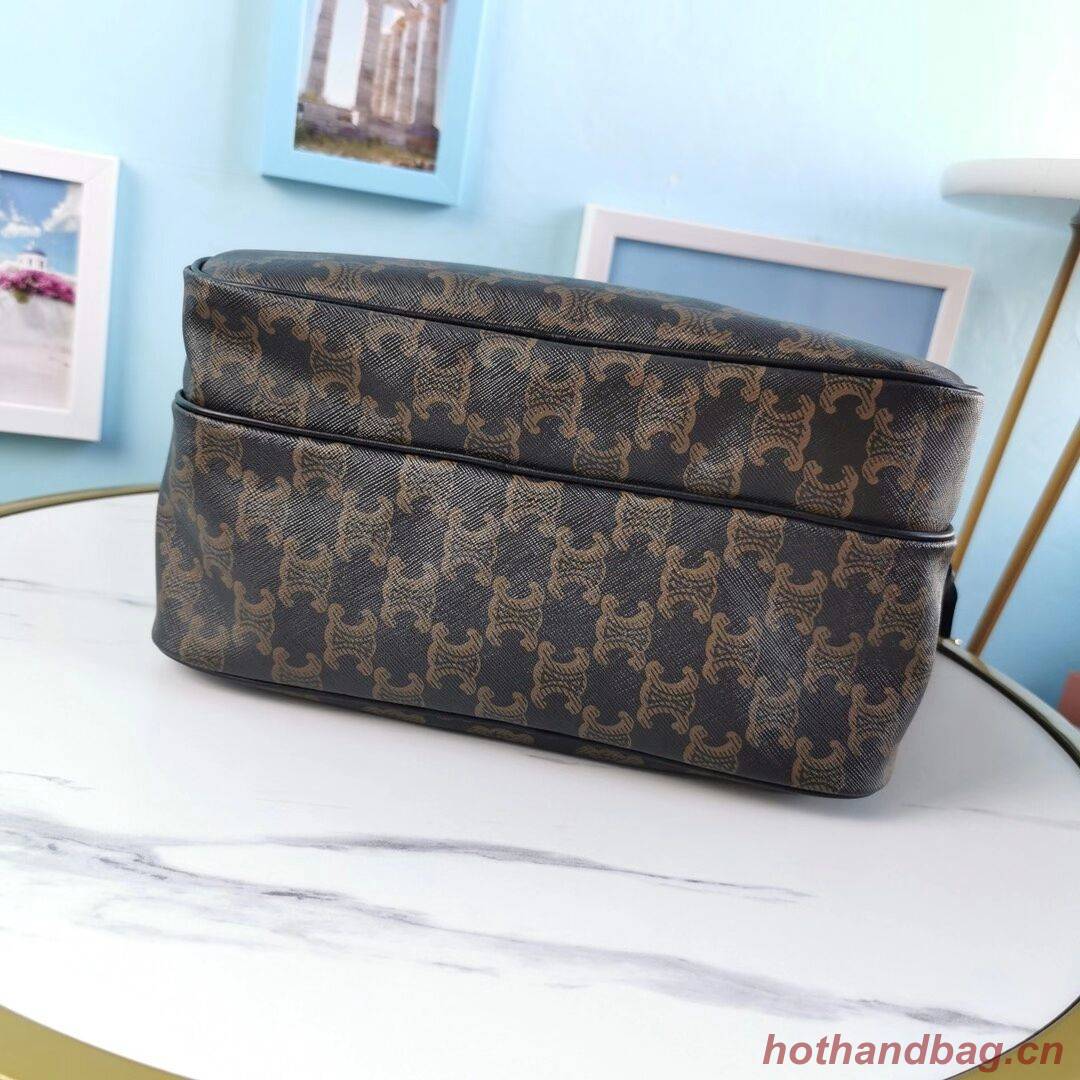 Celine SMALL CAMERA BAG IN TRIOMPHE CANVAS CL90822 black Celine SMALL CAMERA BAG IN TRIOMPHE CANVAS CL90822 black