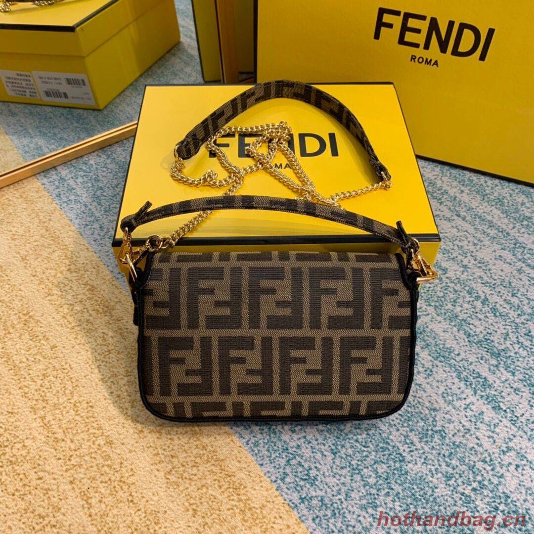 FENDI fabric bag 8BR600 brown FENDI fabric bag 8BR600 brown