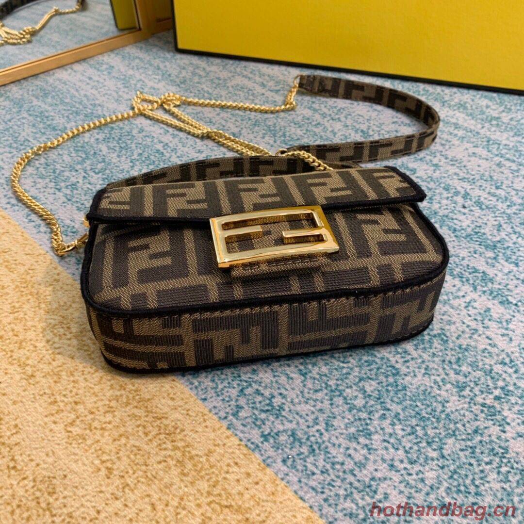 FENDI fabric bag 8BR600 brown FENDI fabric bag 8BR600 brown