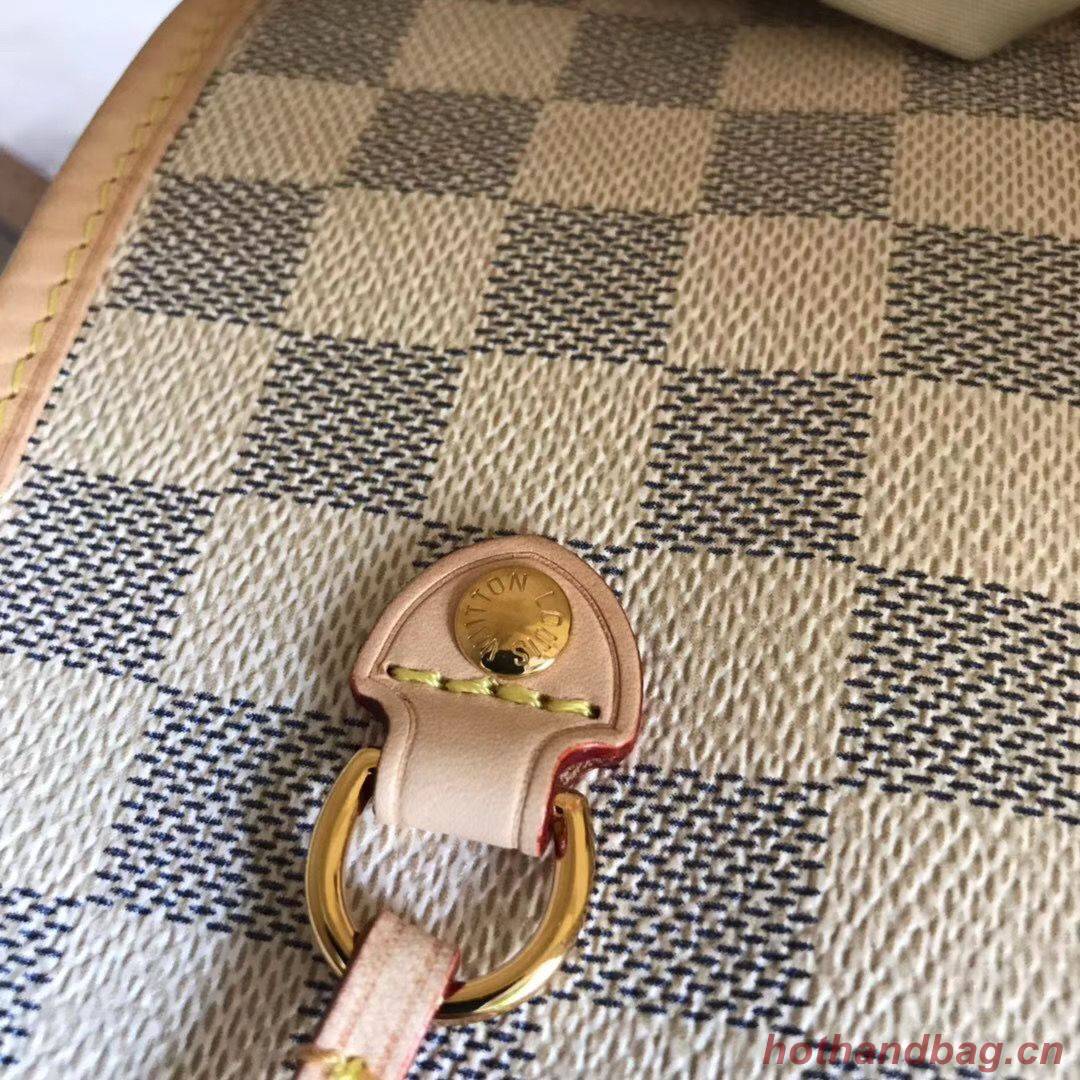 Louis Vuitton Damier Azur Original Leather Bolso NEVERFULL GM N41604 Pink