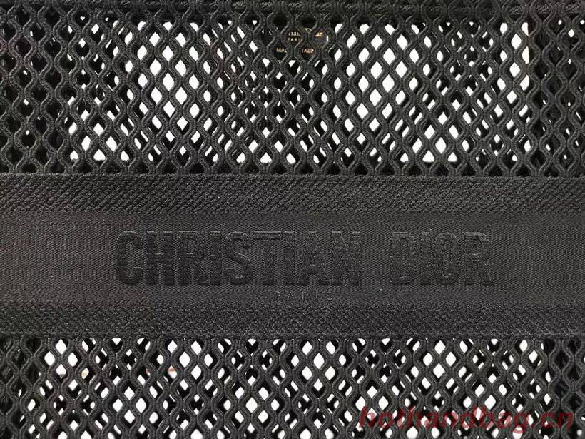 DIOR BOOK TOTE Black Mesh Embroidery M1286ZW DIOR BOOK TOTE Black Mesh Embroidery M1286ZW