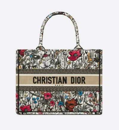 Medium DIOR BOOK TOTE Multicolor Mille Fleurs Embroidery M1296Z Medium DIOR BOOK TOTE Multicolor Mille Fleurs Embroidery M1296Z
