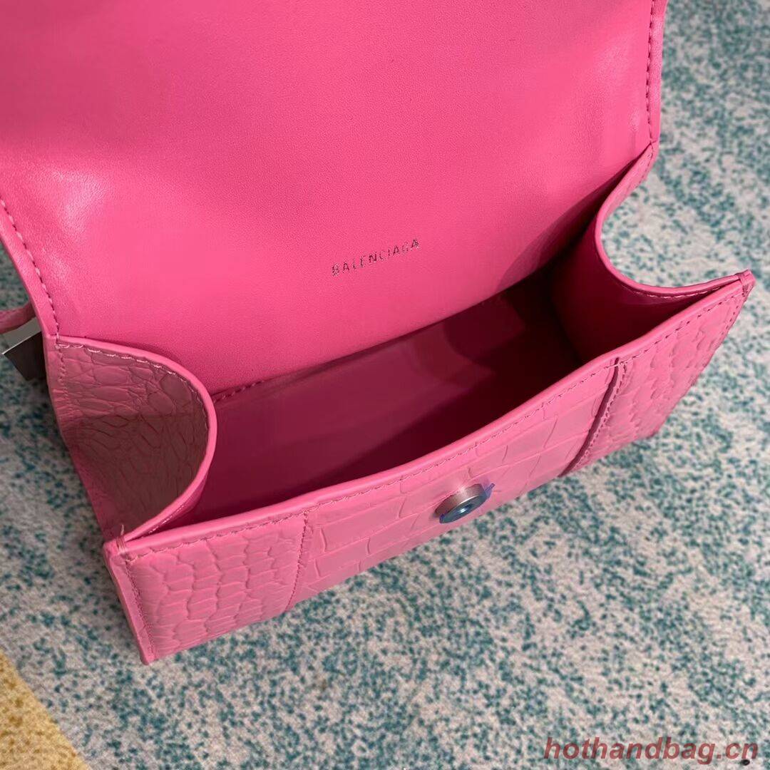 Balenciaga Hourglass XS Top Handle Bag 28331S pink Balenciaga Hourglass XS Top Handle Bag 28331S pink