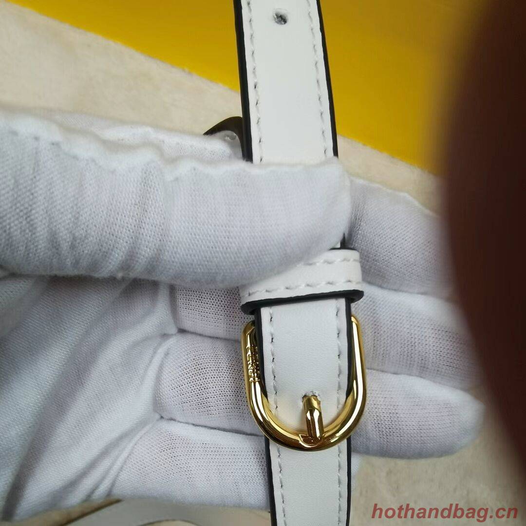 FENDI MOONLIGHT leather bag 8BT346A White FENDI MOONLIGHT leather bag 8BT346A White