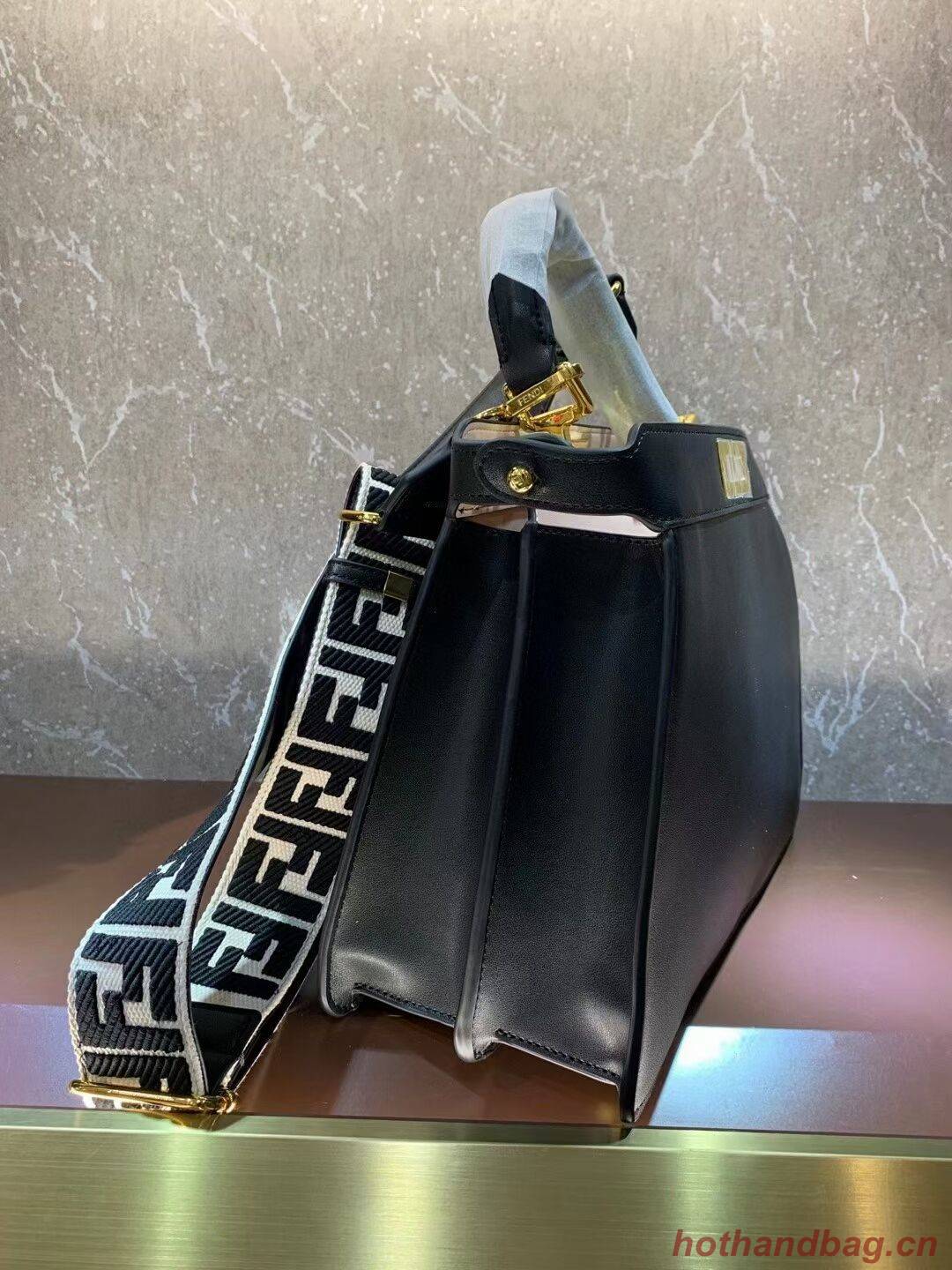 FENDI PEEKABOO ISEEU MEDIUM leather bag 8BN321A6 black FENDI PEEKABOO ISEEU MEDIUM leather bag 8BN321A6 black