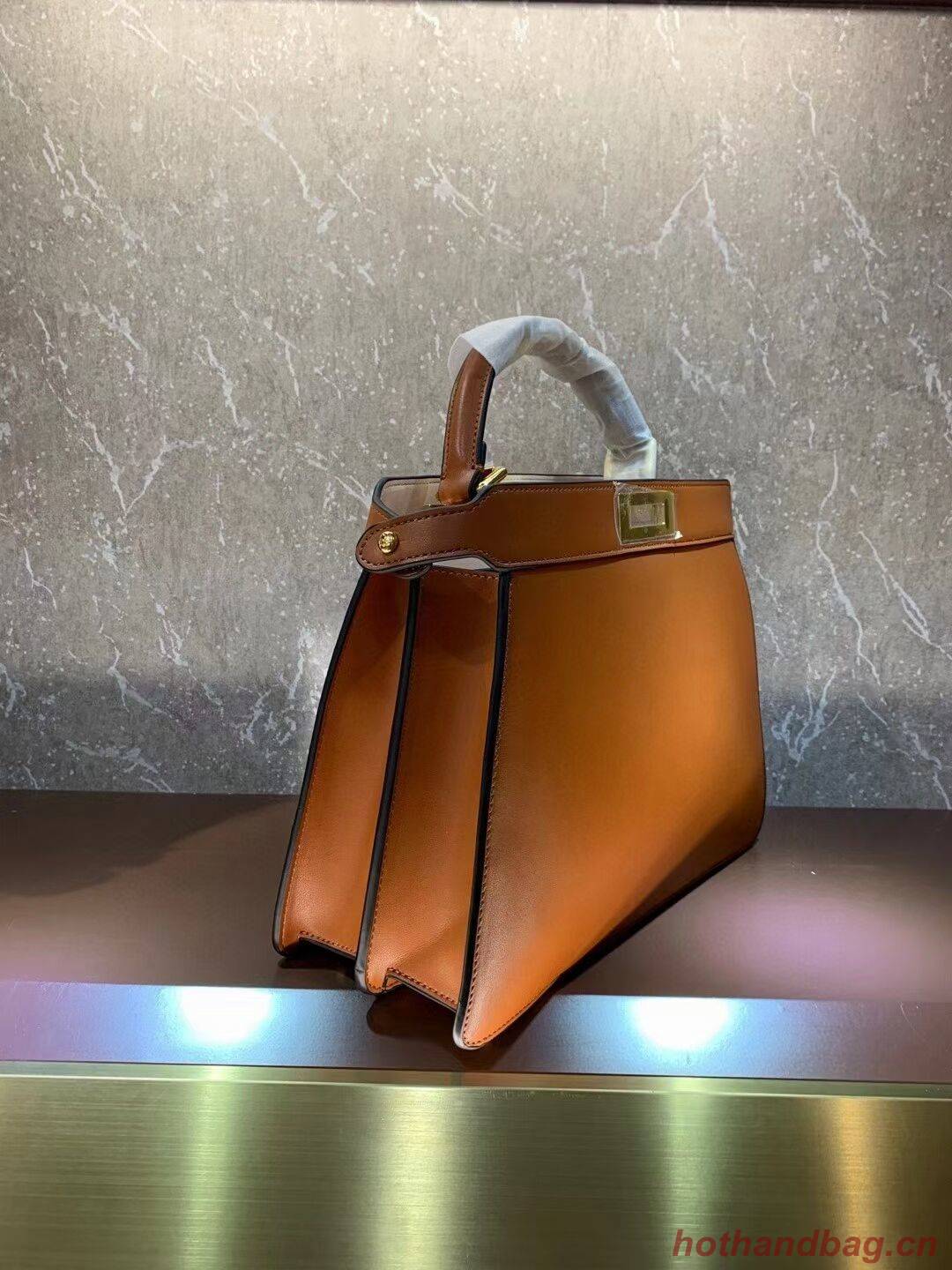 FENDI PEEKABOO ISEEU MEDIUM leather bag 8BN321A6 brown FENDI PEEKABOO ISEEU MEDIUM leather bag 8BN321A6 brown