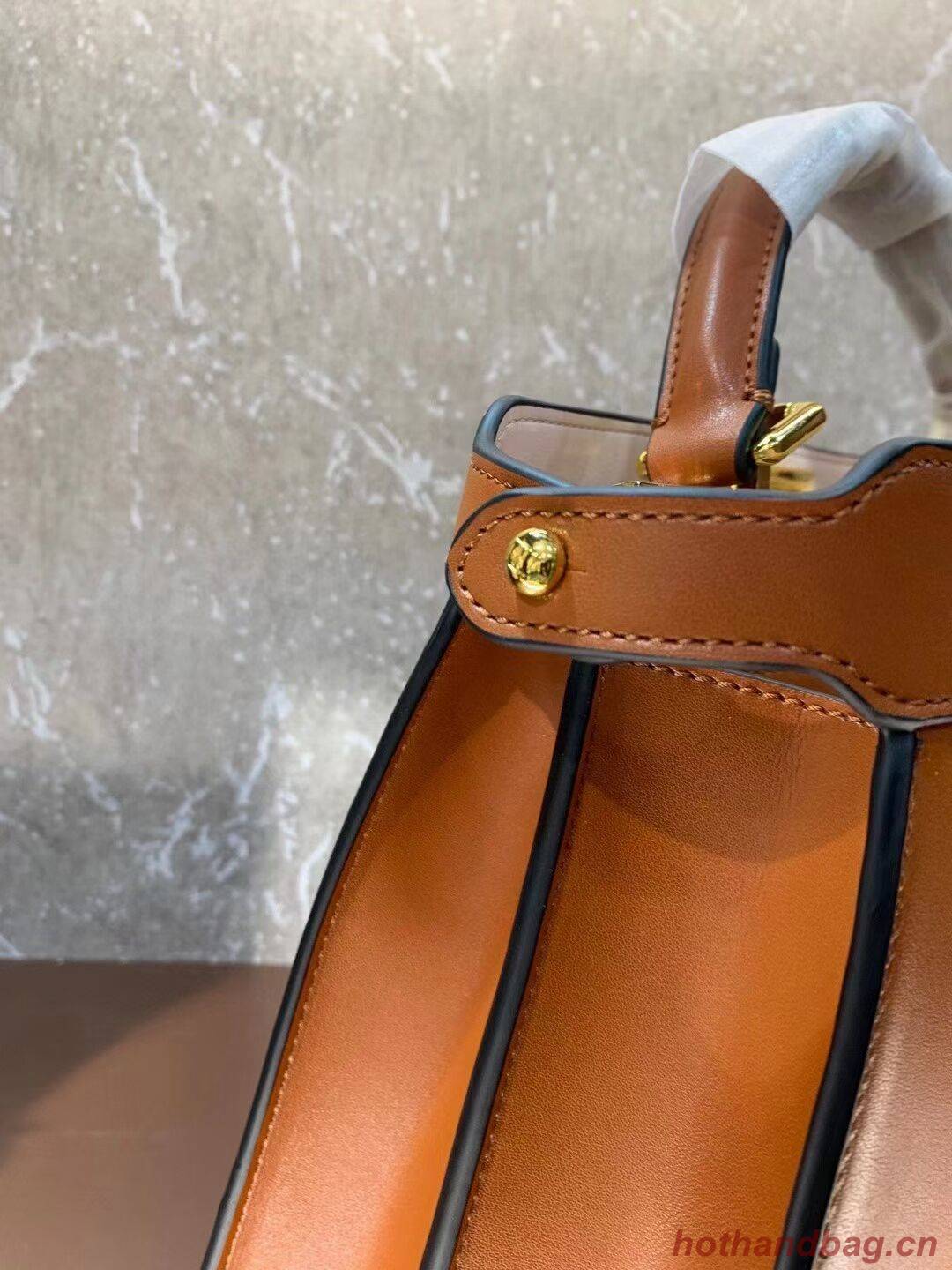 FENDI PEEKABOO ISEEU MEDIUM leather bag 8BN321A6 brown FENDI PEEKABOO ISEEU MEDIUM leather bag 8BN321A6 brown