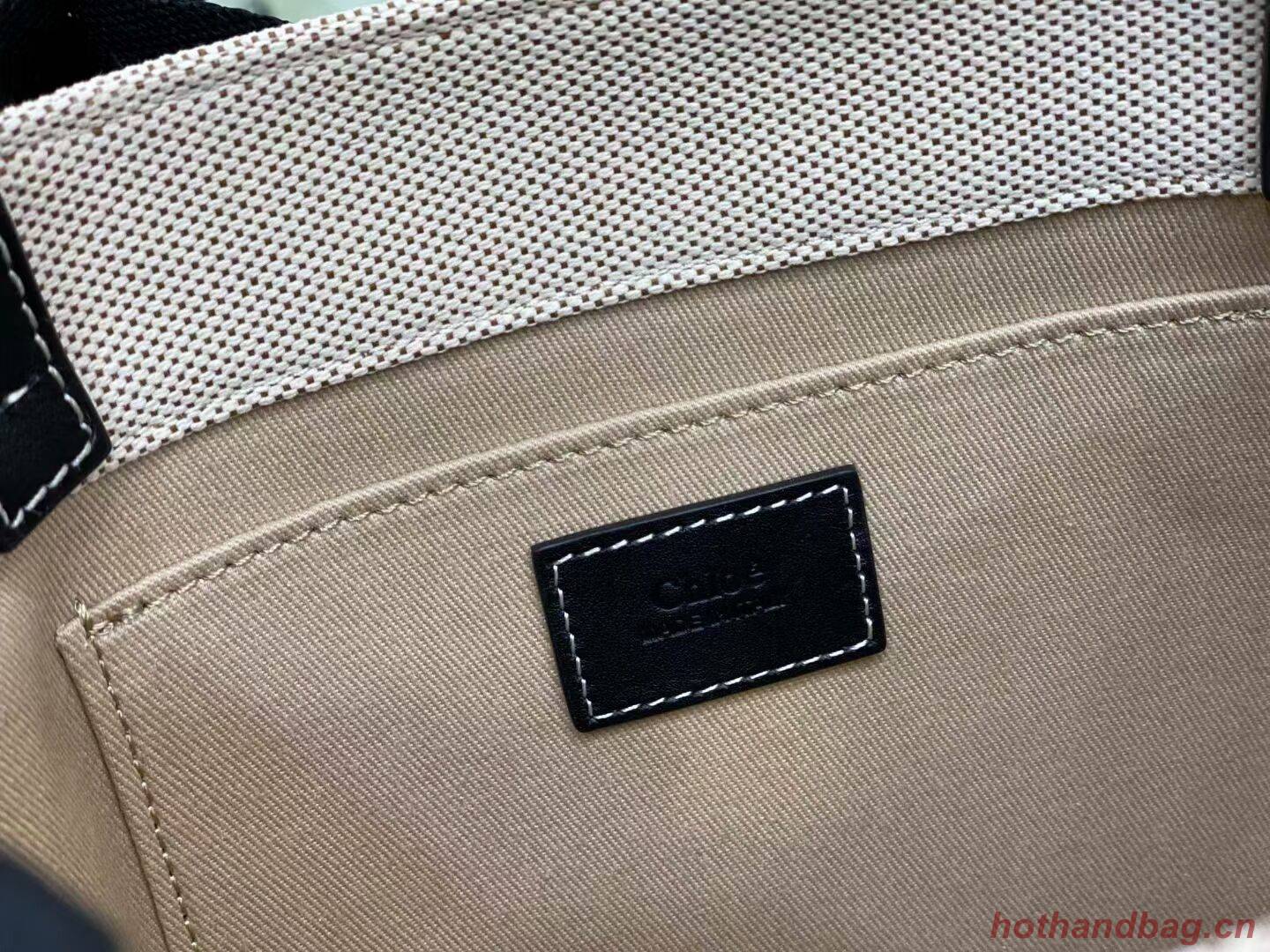 Chloe Cloth & leather 6C027 black Chloe Cloth & leather 6C027 black