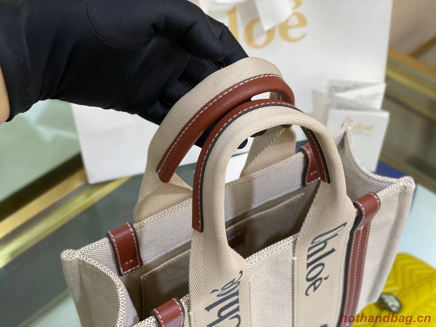 Chloe Cloth & leather 6C027 brown Chloe Cloth & leather 6C027 brown