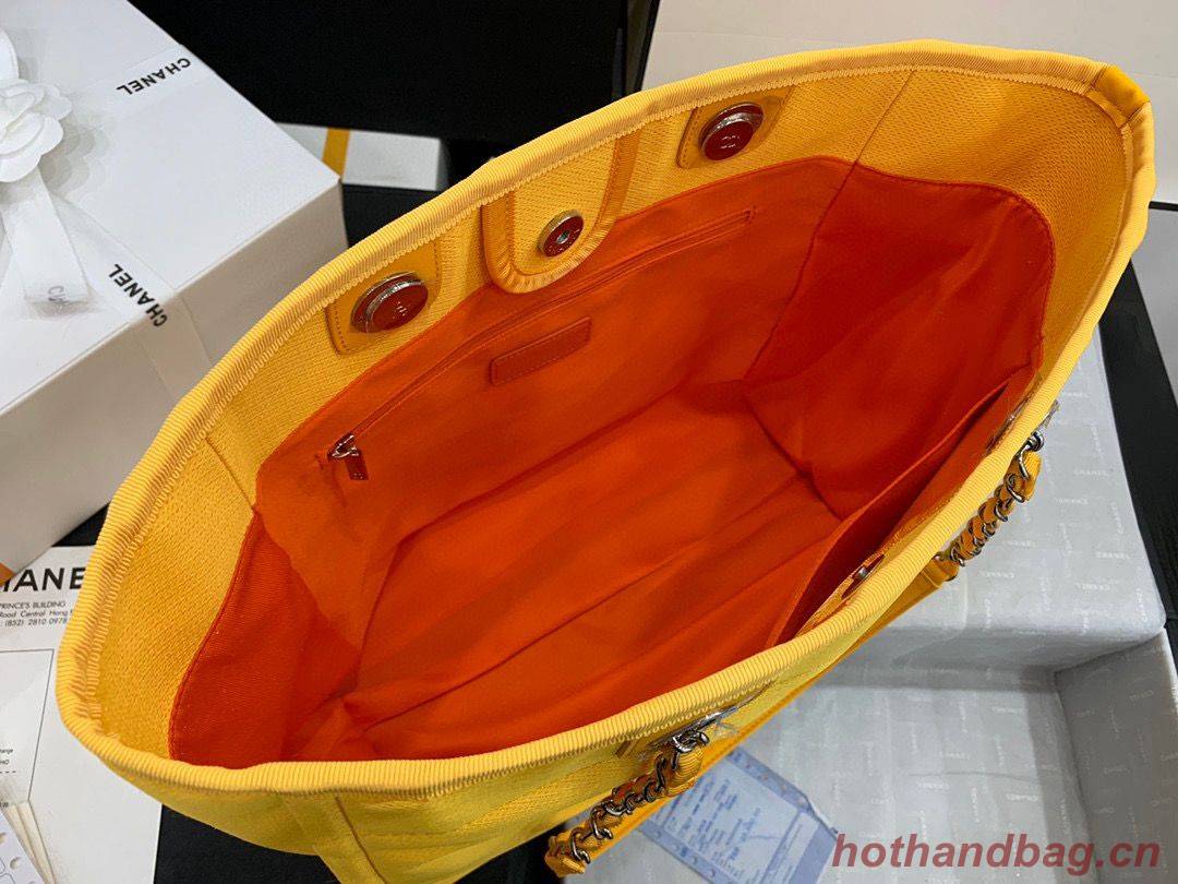 Chanel Original Medium Shopping Bag 67001 Yellow Chanel Original Medium Shopping Bag 67001 Yellow