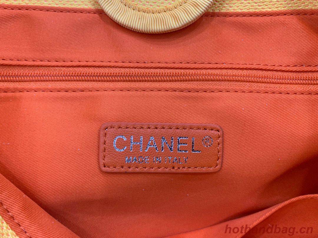 Chanel Original Medium Shopping Bag 67001 Yellow Chanel Original Medium Shopping Bag 67001 Yellow