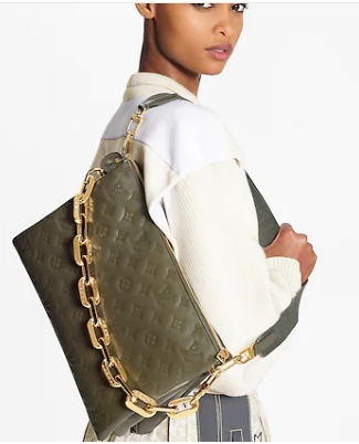 Louis Vuitton COUSSIN MM M57782 Khaki Green Louis Vuitton COUSSIN MM M57782 Khaki Green